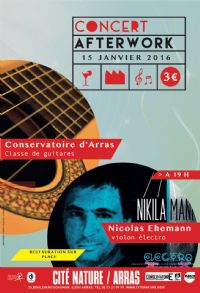 Concert Afterwork. Le vendredi 15 janvier 2016 à ARRAS. Pas-de-Calais.  19H00